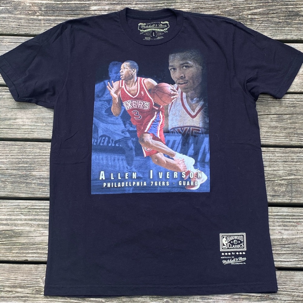 Mitchell & ness AI Sixers tee 🏀🔥 - Picture 2 of 5